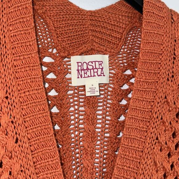 Anthropologie Rosie Neira talmage wide knit cardigan size small - Picture 3 of 6